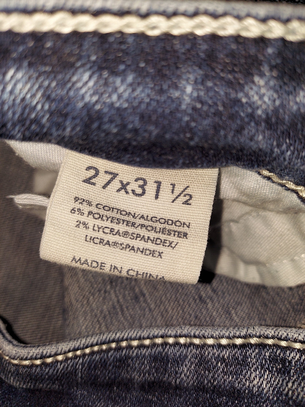 BKE Stella Slim Fit Scalloped Raw Hem Skinny Jeans Distressed Medium Wash 27 - Picture 4 of 9